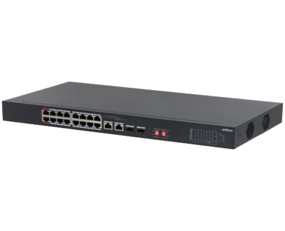 18-Port Unmanaged Desktop Switch with 16-Port PoE ( DH-S3218-16ET-135 )